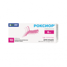 Роксиор для кошек 6 мг, 10 табл. OKVET
