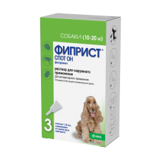 Фиприст Спот-он для собак (10-20кг), 3 пип./уп.