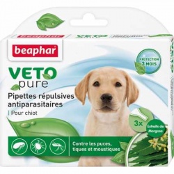 Beaphar "VETO pure" Биокапли для щенков, 3 пипетки