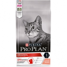Pro Plan Ориджинал сухой корм для кошек лосось