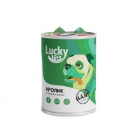Консервированный корм Lucky bits для собак всех пород кролик, груша, цукини, 400 г