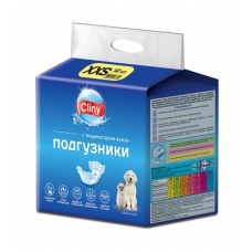 Cliny Подгузники для сoбак и кошек весом 1-2,5 кг, XXS