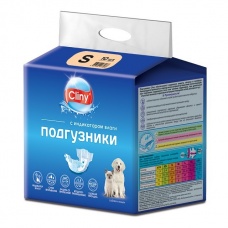 Cliny Подгузники для собак и кошек весом 3-6 кг, размер S