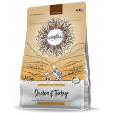 CRAFTIA NATURA сухой корм для собак мелких пород, индейка и курица 640 г