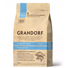 GRANDORF сухой корм для кошек, индейка и белая рыба