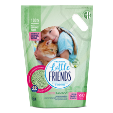 Little Friends Tofu Bamboo растительный комкующийся наполнитель 5 л