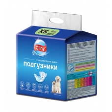 Cliny Подгузники для собак и кошек весом 2-4 кг, размер XS