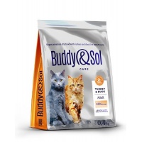 Buddy Sol сухой корм для стерилизованных кошек, индейка и утка 