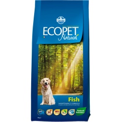 Ecopet Natural Сухой корм для взрослых собак, рыба