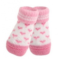 PUPPIA ANGEL HEART Носочки для собак розовые сердечки