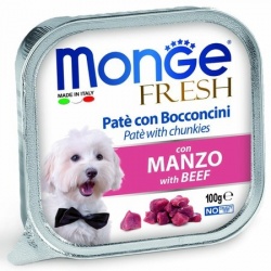 Monge Dog Fresh консервы для собак говядина 100г