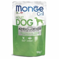 Monge EC Новогодний набор Grill для собак ягненок с овощам 3+1