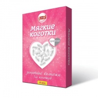Cliny  Мягкие коготки позрачные 40 шт + клей