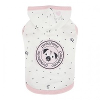 PINKAHOLIC Толстовка с капюшоном для собак ROYAL PUG, белая