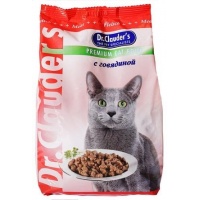Dr. Cluader's cухой корм с ГОВЯДИНОЙ для кошек, 15 кг