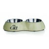 Миска Best Cat 2в1 двойная бежевая для кошек