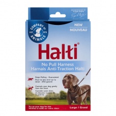 COA Шлейка для собак препятствующая натяжению "HALTI No Pull", черная