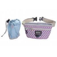 DOOG Сумка на пояс "Treat Pouch", розовая с каплями, 20х12см