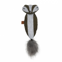 EBI Игрушка для кошек мягкая с кошачьей мятой "Rocco", коричневая, 40x11см