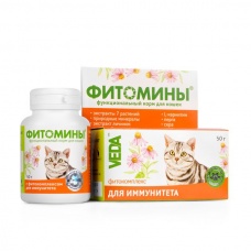 Фитомины с фитокомплексом для иммунитета кошек, 50г