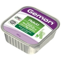 Gemon Dog консервы для собак паштет с кусочками ягненка 150г