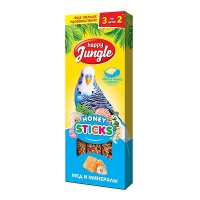 Happy Jungle Палочки для птиц при линьке мед и минералы 3 шт