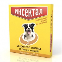 Инсектал капли для кошек и собак от 10 до 20 кг (1 пип/уп)