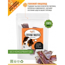 Лакомство для собак Lucky bits говяжий пищевод, 40 гр