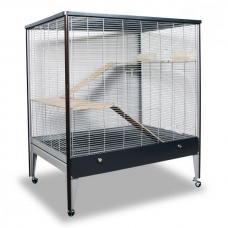 MONTANA Клетка для грызунов "Happy Home 99 A", Antik-Platinum, 99х71х115см
