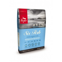 Orijen SIX FISH корм из 6-ти видов рыб для кошек и котят всех пород