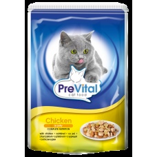 PreVital Classic консервы с курицей в желе для кошек, 100 г