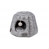 SCRUFFS Лежак-домик для кошек "Knightsbridge Cat Igloo", экокожа, серый, 48x48x38см