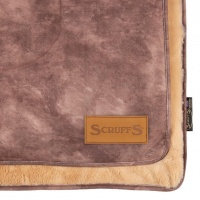 SCRUFFS Одеяло для животных "Kensington", экозамша, шоколадное, 110х72,5см