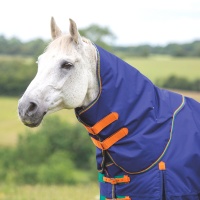 SHIRES HIGHLANDER Капор пристегной для лошади "Original", 600D, 100g, синий