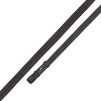 SHIRES Повод "Rubber", 138х2 см, черный