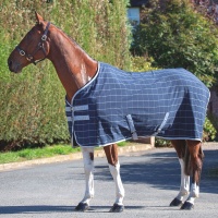 SHIRES TEMPEST Попона денниковая "Original Stable", синяя клетка