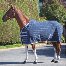 SHIRES TEMPEST Попона денниковая "Original Stable", синяя клетка