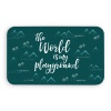 TARHONG Коврик под миски "Playground", бирюзовая, 48х29см