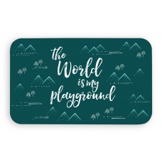 TARHONG Коврик под миски "Playground", бирюзовая, 48х29см