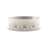 TARHONG Миска для животных "Medallion Paw", бежевая с лапками