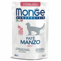 Monge Cat Monoprotein Pouch паучи для стерилизованных кошек говядина 85г
