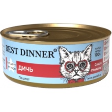 Best Dinner Exclusive Vet Profi Gastro Intestinal консервы для кошек паштет Дичь