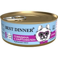 Best Dinner Exclusive Vet Profi Urinary консервы для собак Говядина с картофелем