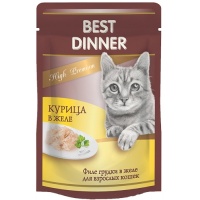 Best Dinner High Premium пауч для кошек Курица в желе