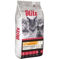 Blitz Sensitive сухой корм для кошек Индейка