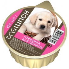 Dog Lunch консервы для щенков крем-суфле Говядина