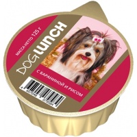 Dog Lunch консервы для собак крем-суфле Баранина с рисом