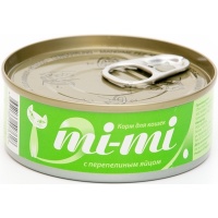 MI-MI консервы для кошек и котят с перепелиным яйцом