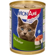 MonAmi консервы для кошек Индейка