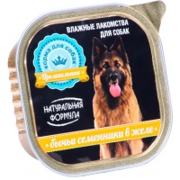 Натуральная формула консервы для собак Бычьи семенники в желе